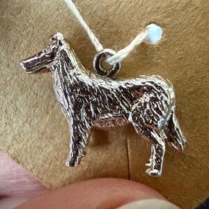 Vintage Silver Dog Pendant/Charm